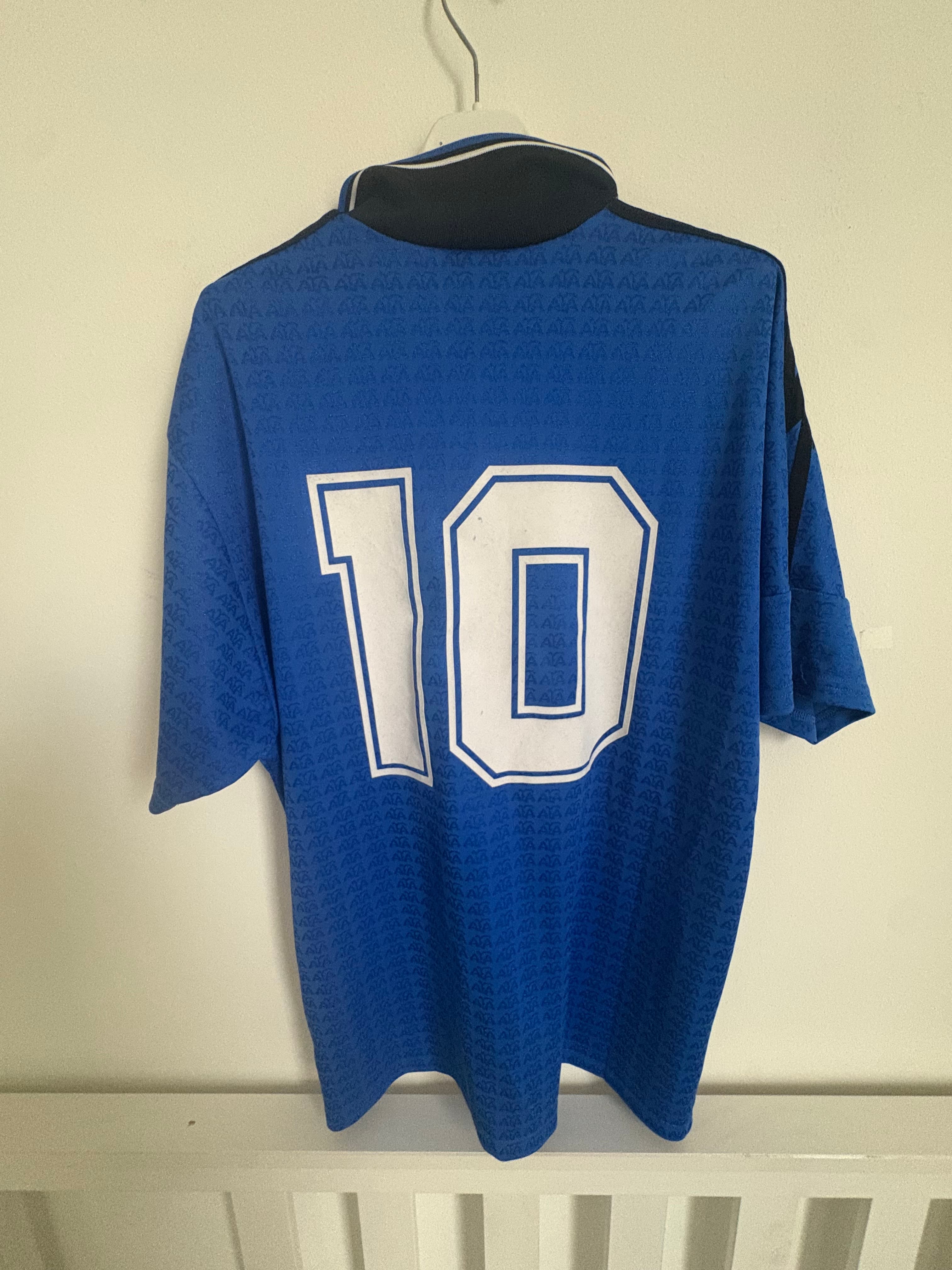 Argentina 1994/95 away shirt held by @jonyzacay1_75b45, back print